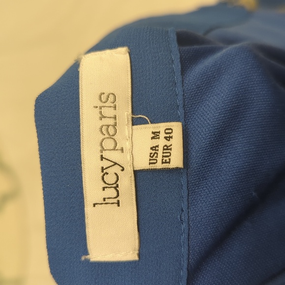 Lucy Paris Blue Flowy Maxi Skirt - Picture 3 of 7